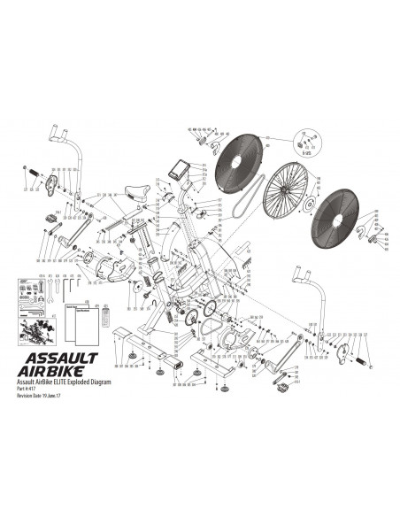 Explosionszeichnung AssaultBike Elite