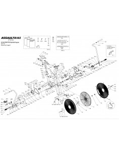 Explosionszeichnung AssaultBike Pro
